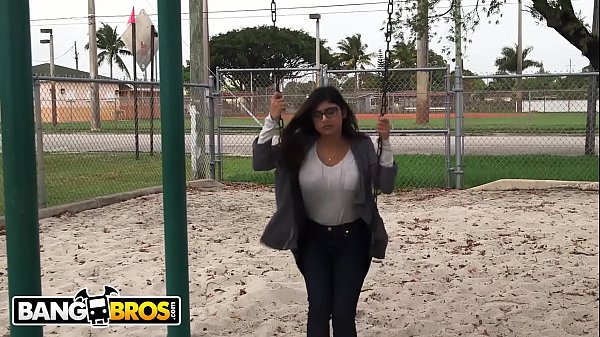 BANGBROS - Epic Mia Khalifa Giant Black Dick Threesome On Monsters Of Shaft!