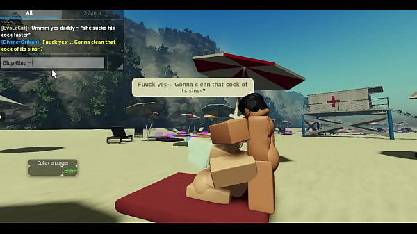 Roblox Condo #2: Swallowing A Gigantic Boner In The Beach!
