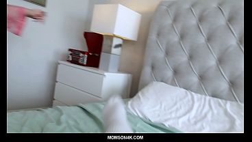 Stepmommy Helps Dry Him Off Then Sucks His Full Ballsack
