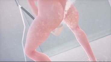 【MM3077】Short Hair Gal Shower Time
