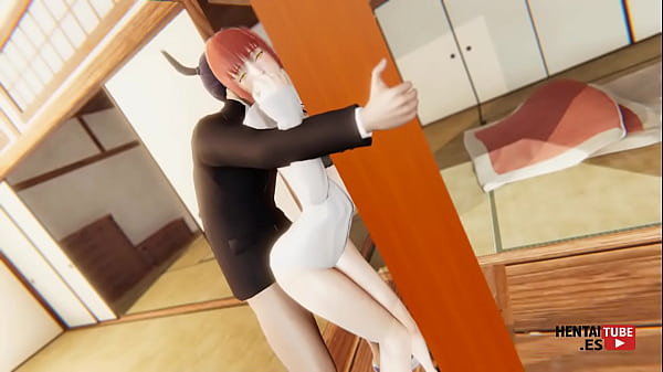 Chainsaw Bloke Hentai - Aki Fucks Makima While She's Clinging To The Column Of Her House.