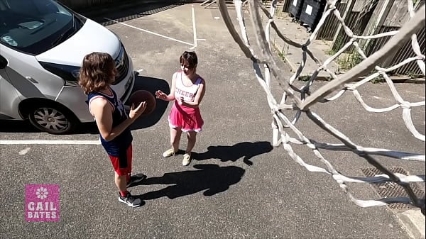 Cheerleader Bimbo Stepsis Rough Basketball Lesson - Preview