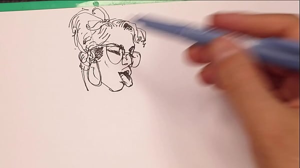 Porn Artist At Work , Drawing Sexy Chicks , Sketching Fast