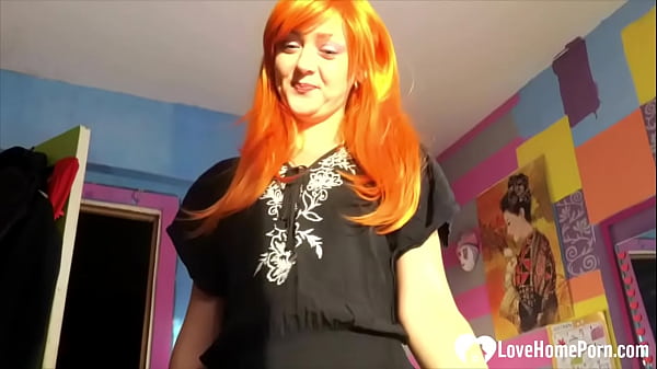 Auburn-haired Cosplayer Has Fun With My Rough Cock