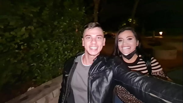 Fucking On The Street With A Gal With Busty Rack!!