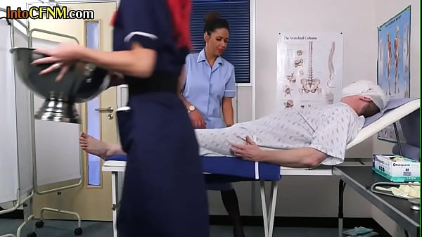 CFNM Medics Slurping Patient Prick In 3some Femdom Action