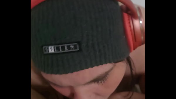Soft To Forceful Drooly Bj In Headphones! Jizz In Lips & Post Release POV Nursing
