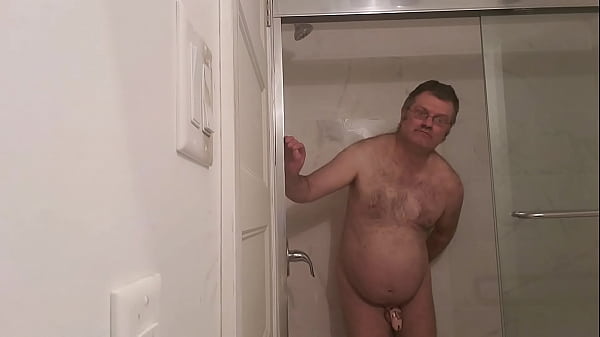 Bare Martin Lavallée Sodomizes Himself And Juxtaposes His Caged Penis With His 8 Inch Dildo