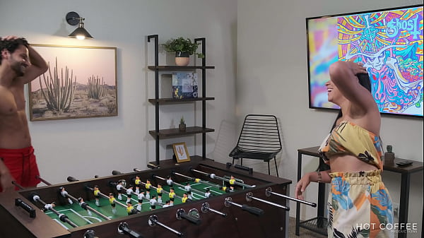 Jolla And Mark Play A Game Of Foosball And Jolla Wins The Prize. Getting Eaten Out, Rubbed And Slammed.