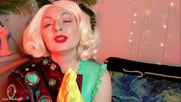 ASMR Video - Yellow Household Gloves