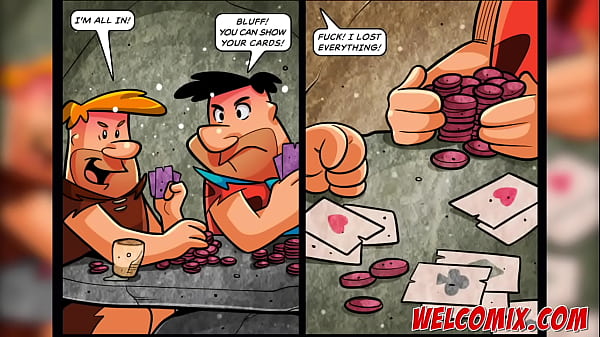 Free-for-all At The Poker Table! The Flintstoons Porn Toons