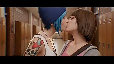 Max X Chloe Lesbian Snogging (Life Is Strange /AI Generated)