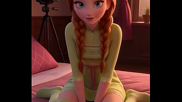 Anna From Frozen Twin Braids And Leg Highs 3D Disney Sex Animation