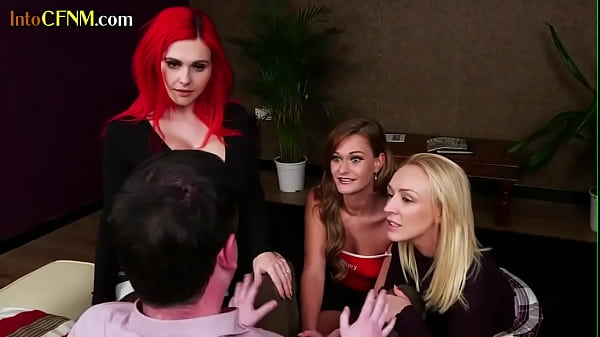 CFNM HJ MILFS In Group Femdom Pulling Session For Lucky Guy