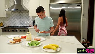 Bitchy Isa Bella Sucks Stepbro Deepthroat Then Begs "Seed On My Face" After Aggressive Doggy