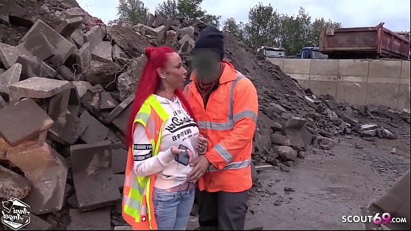 Baustellen Arbeiter Fickt Rothaariges Young-babe Bei Der Arbeit Ohne Kondom - German Red-haired