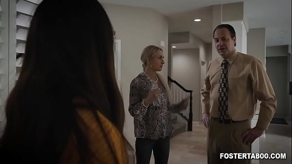 Asian Cutie Aria Skye Found A New Foster Family And Gets A Sexy Thressome Smash Lessons From Her New Foster Parents Misha Mynx And Erick John.