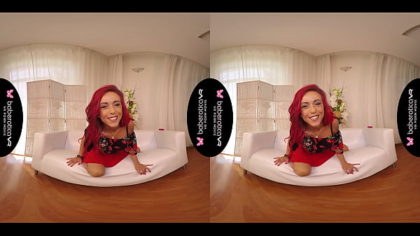 Solo Fuck Sweetheart, Red Fox Is Abusing A Pink Vibrator, In VR
