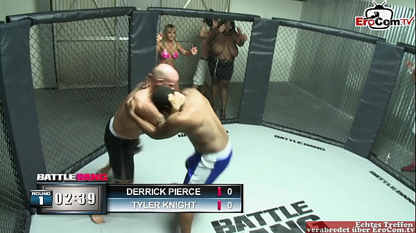 Fair-haired Skank With Natural Jugs Fucks In A Boxing Ring