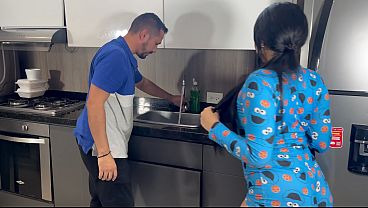 I Tempt The Plumber In My Pajamas Because My Husband Doesn't Pound Me Every Day - Mia Montielth