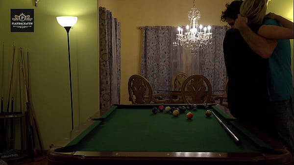 Steamy Milf Spouse Gets A Vigorous Working On Pool Table. Huge Melons Rocking.