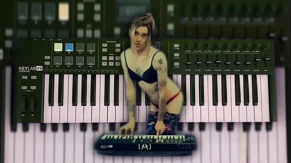 Gorgeous Piano Girl Playing In Her Panties