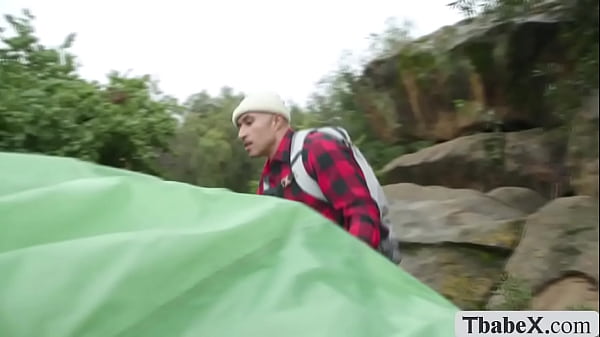 Chesty Camper Gets Analed By Friend Inside The Tent
