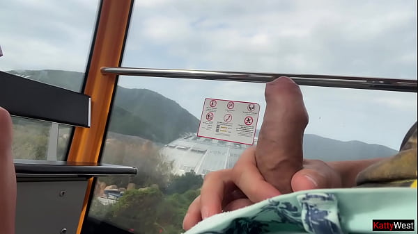 Public Prick Baring - Honey Works My Member And Slurps Cum On Ferris Wheel