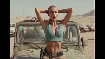 AI Generated - She Cosplayed As Lara Croft Until She Got Pounded In Every Slot.