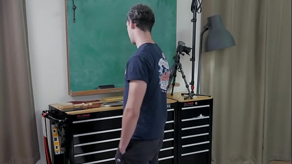 A Hung Straight Boy Goes Over A Man's Knee For An Ass Smacking