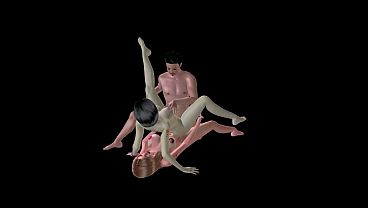 Animated Shemale Porn - Divine Shemale & Man Double Plugging Babe Snatch & Booty