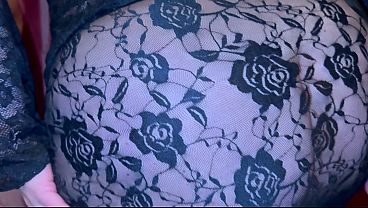 Amaris Vox - Busty MOMMY In Transparent Lace Blouse And Skirt Playful Tease Unshaved Cunt