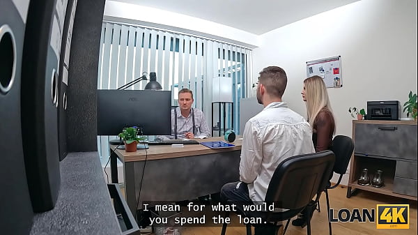 LOAN4K. She Got A Loan And Jumped On Stranger's Dick In The Bank While Her Husband Was Watching