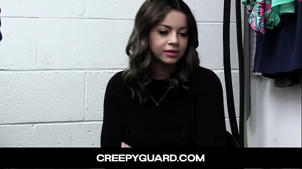 CreepyGuard-Busty Cutie Bent Over The Table And Stuffed Forceful As Punishment For Shoplifting