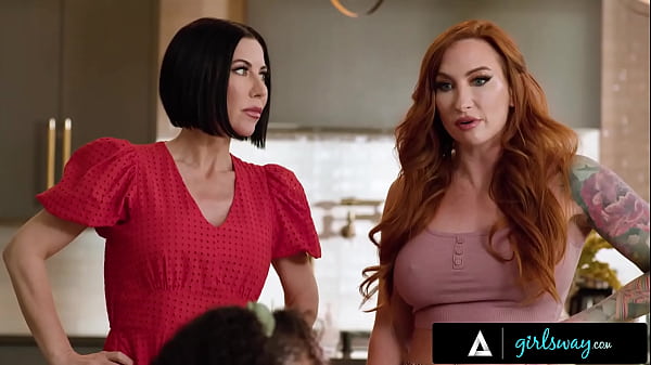 GIRLSWAY - Besties Alexis Tae & Chloe Surreal Are Caught By Stepmommies Sophia Locke & Brooke Barclays