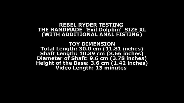 Rebel Rhyder Testing The Handmade Dolphin Size XL (With Additional Anal Hand Insertion) TWT294