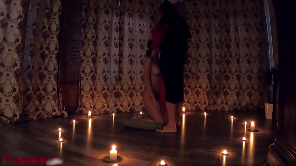 Hottie Full Slurps, Vigorous Drills And Gobbles Seed At Demon Ritual - Halloween