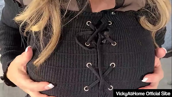Mature Vicky Vette Does A Sizzling Striptease To Flaunt Off Her Round Muff!