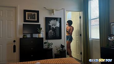 GOOD BOY POV - My Happy Hotwife Sweetheart Milks Me Off In Bed Before Her Night Out With The Girls