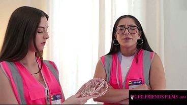 LOVERS FILMS - Fiery Stunners Buck Cunts In Intimate Bedroom Session