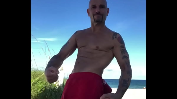 Beach Physique Lifeguard Pornstar