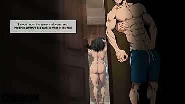 Married Housewife Mommy Got Pregnant By An Exchange Student.Cartoon. Deceiving Wife. Cougar In Shower. Comic. Visual Novel