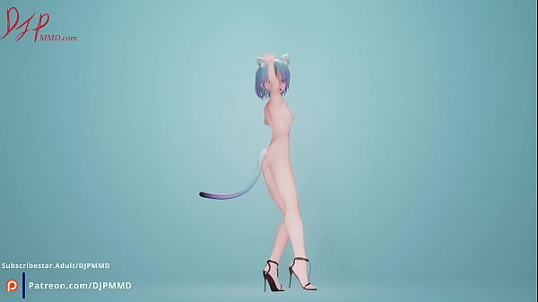 Tempting Catgirl MIA Short Hair Front Cam Blender Render 1560