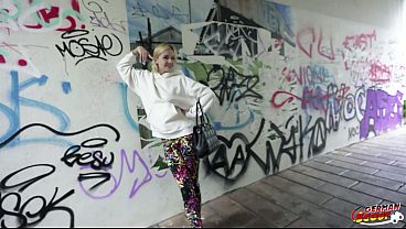 GERMAN SCOUT - Tall Little Breasts Cutie Novella Night Talk To Pick Up Casting Pound