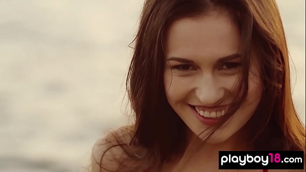 Darling Svelte Undressed Muse Demi Fray Undressing And Posing On The Rocks