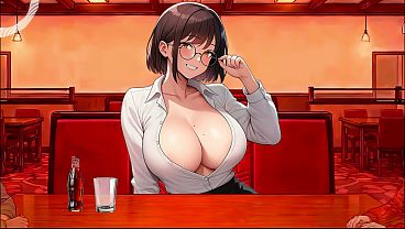 Llena El Vaso De Semen Con Tus Amigos Para Tu Novia. ¡La Camarera Te Ayuda! Audio JOI Hentai En Español.