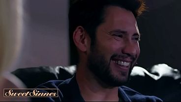 SWEET SINNER - Blondie Vixen Is Tantalizing As She Gobbles And Bounces Dilf's Cock In Relentless Seduction Scene