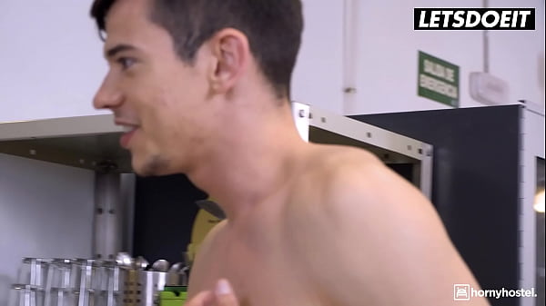 Auburn-haired Babe Mini Vampp Slammed Good In Her Tight Vagina By This Massive Penis Admirer After Getting Her Morning Coffee - LUSTFUL HOSTEL