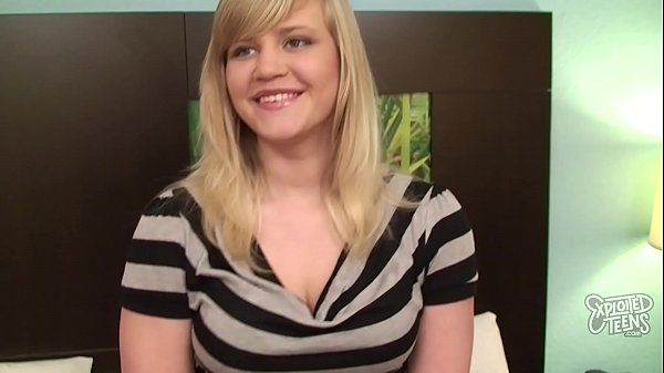 Fresh Fair-haired Has Her Shaved 19 Year Old Cunt Creampied