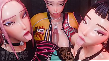 Fortnite Kpop Demon Hunters Triple Tittyfuck Rumi Zoey Mira